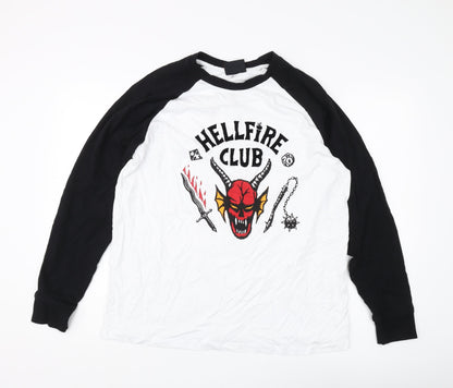 Netflix Stranger Things Men's Black/White XL T-Shirt