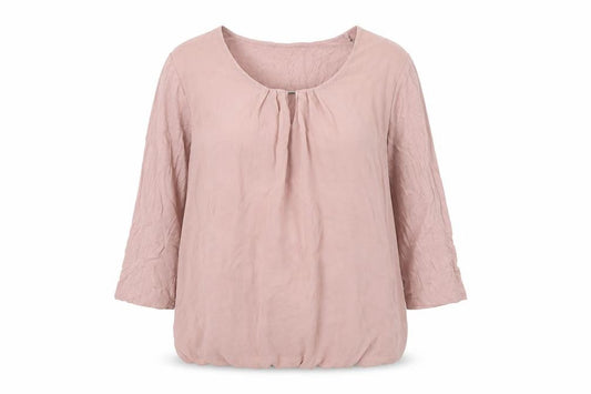 Womens UK Size 14 Barbara Lebek Pink Basic Blouse