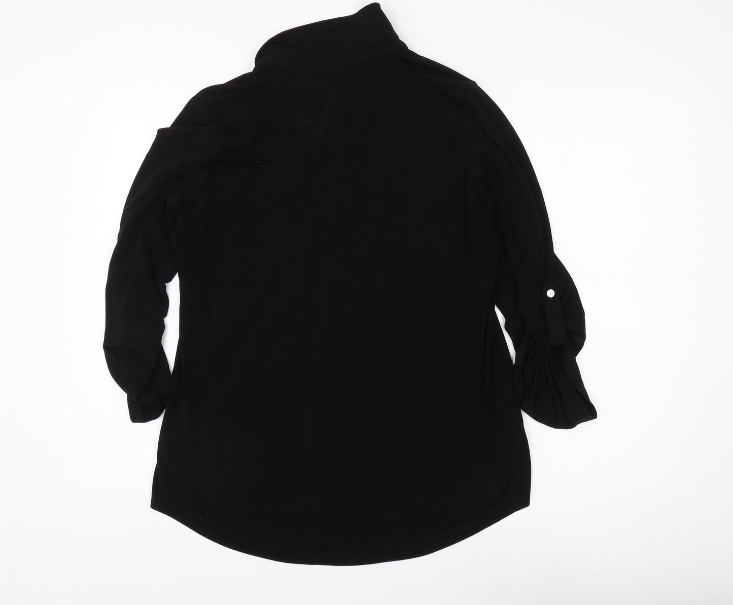 Womens UK Size XL Jones New York Black Basic Button-Up