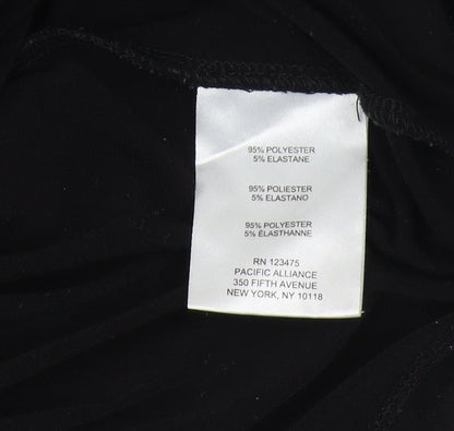 Womens UK Size XL Jones New York Black Basic Button-Up