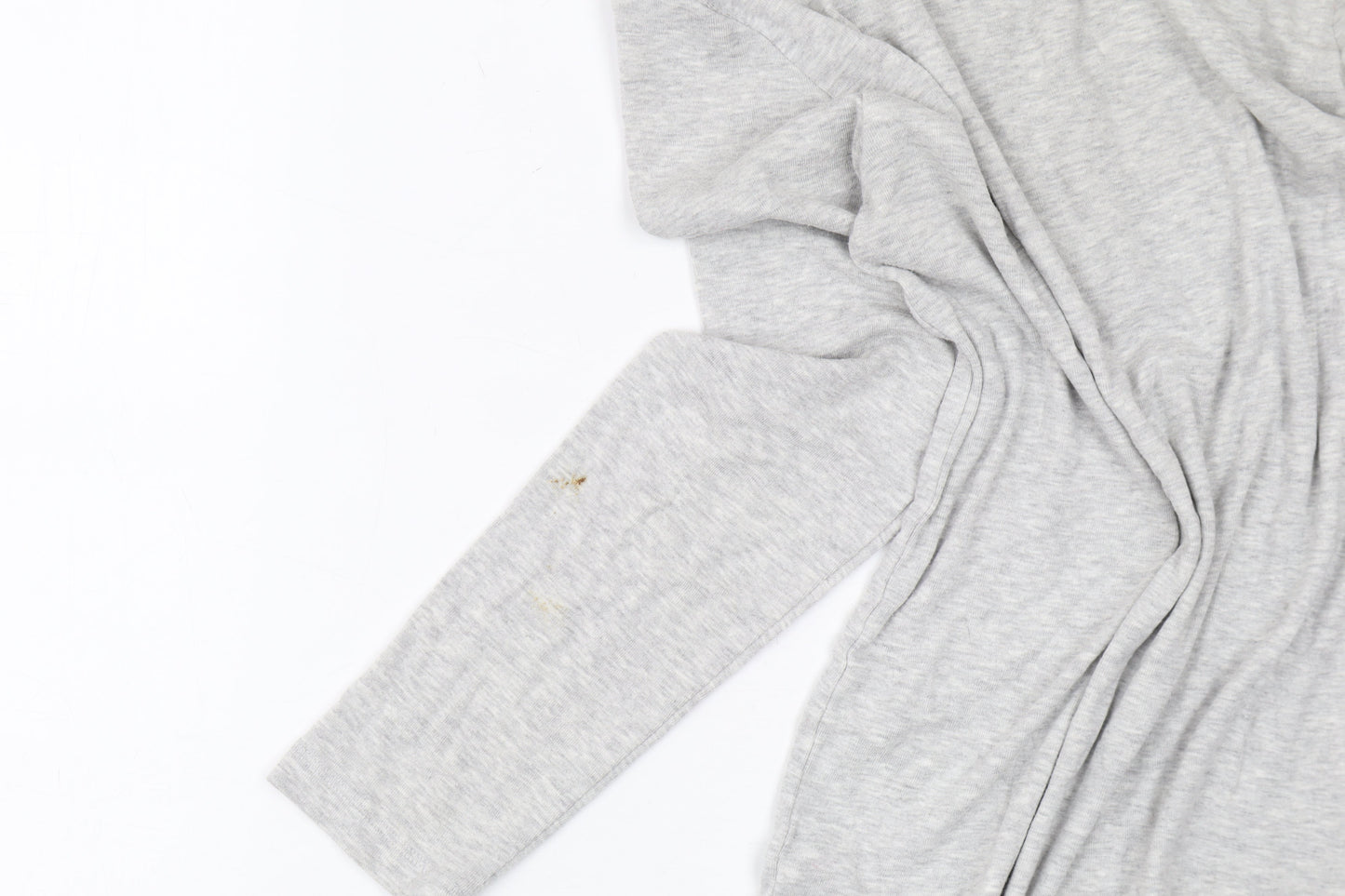 Womens UK Size 10 Cotton Traders Grey Basic T-Shirt