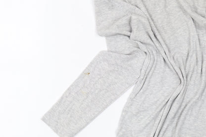 Womens UK Size 10 Cotton Traders Grey Basic T-Shirt