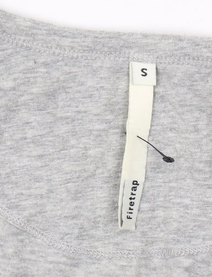 Firetrap Women's Grey Long Sleeve T-Shirt, Size S