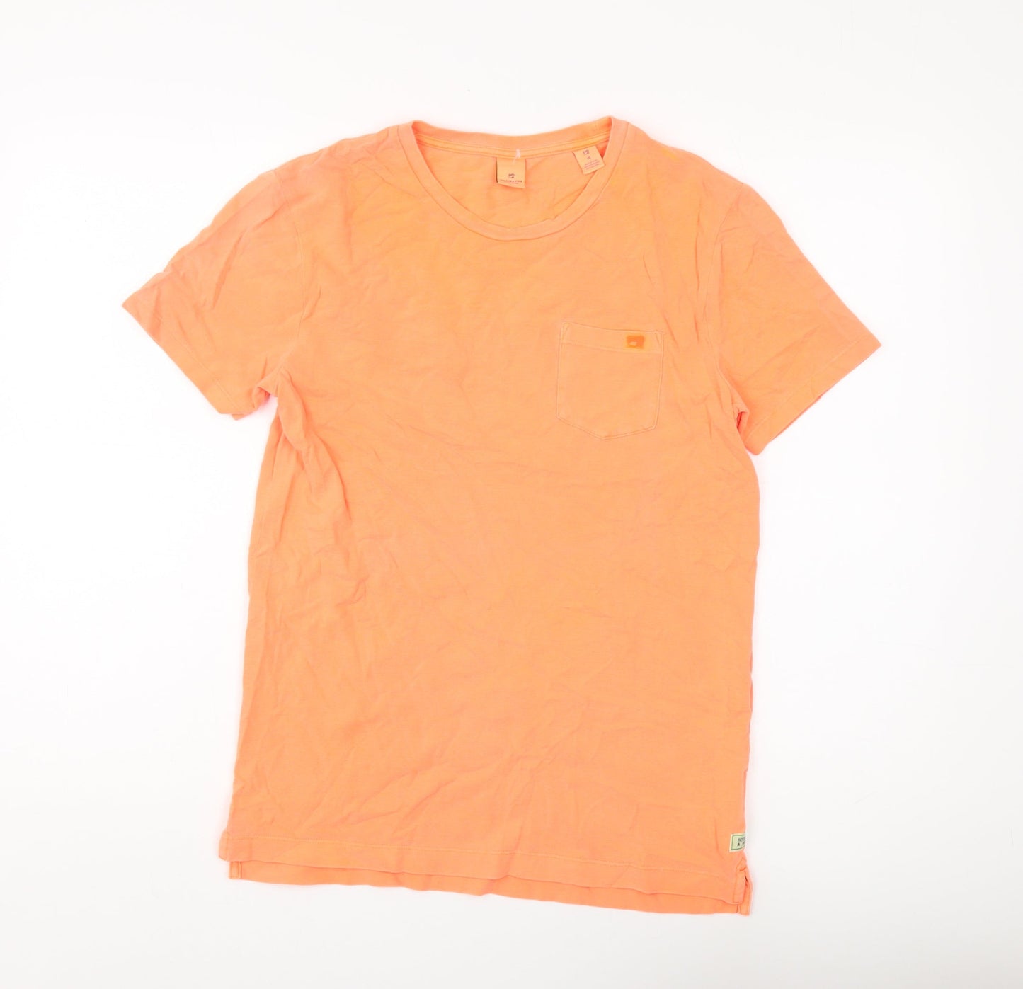 Unisex Adults UK Size 16 Scotch & Soda Orange  T-Shirt