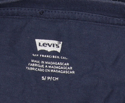 Levi's Unisex Blue Cotton Basic T-Shirt S