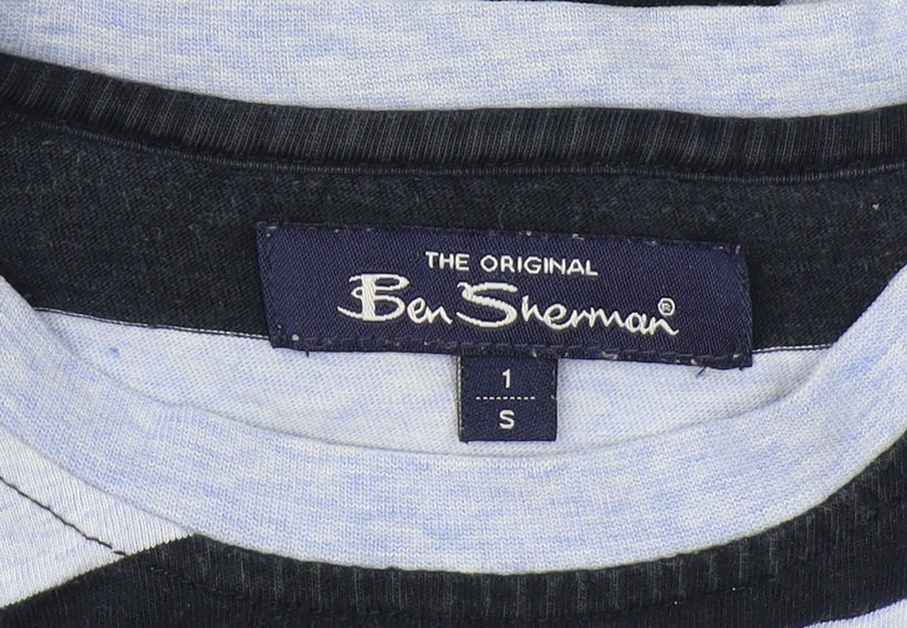 Unisex Adults UK Size S Ben Sherman Blue Basic T-Shirt