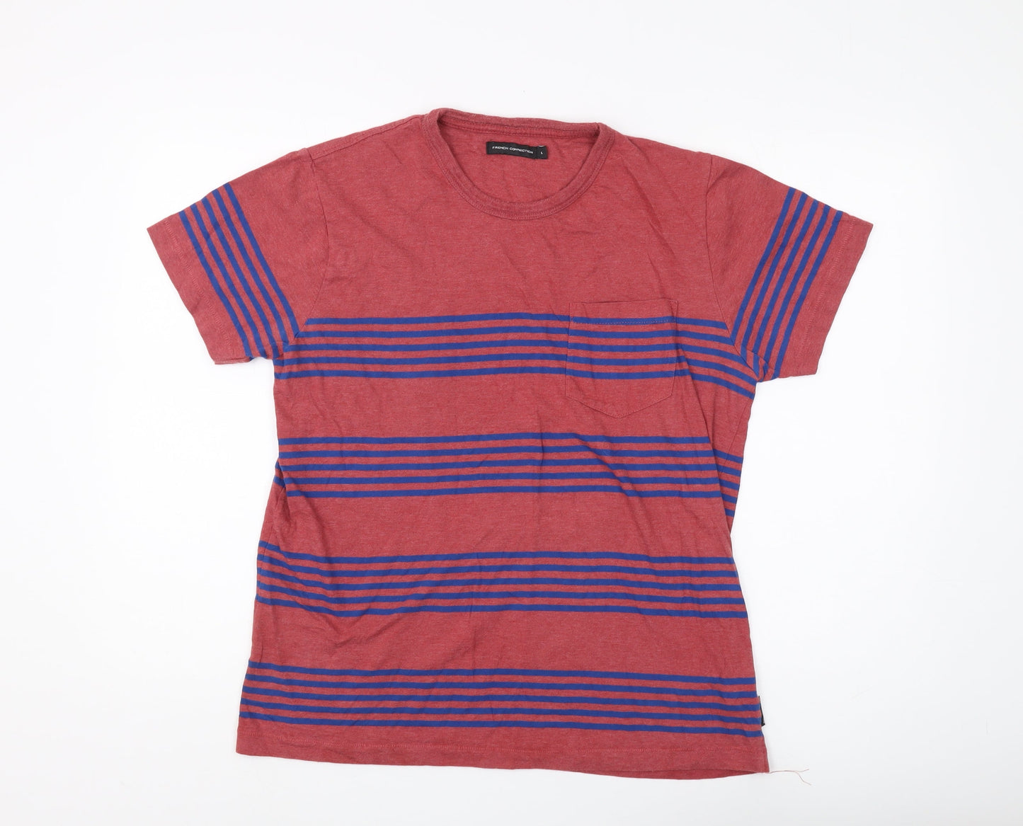 Mens UK Size L French Connection Red  T-Shirt