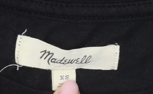 Madewell Women's Black T-Shirt Dress, XS, Casual