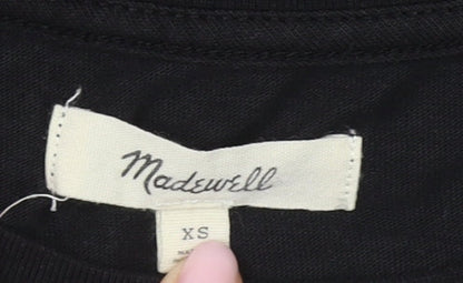 Madewell Women's Black T-Shirt Dress, XS, Casual