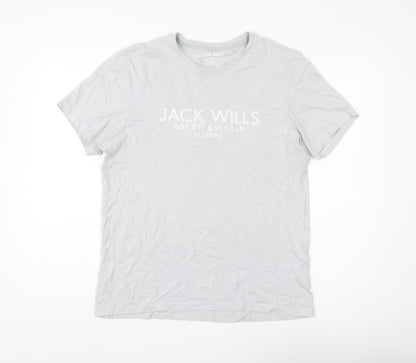 Jack Wills Men's Grey Classic Fit T-Shirt M