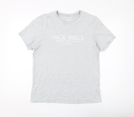 Jack Wills Men's Grey Classic Fit T-Shirt M