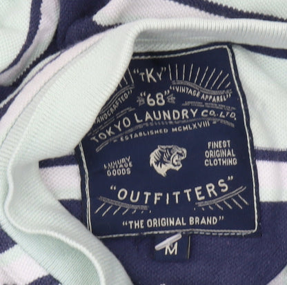 Tokyo Laundry Men's Multicoloured Striped Polo M