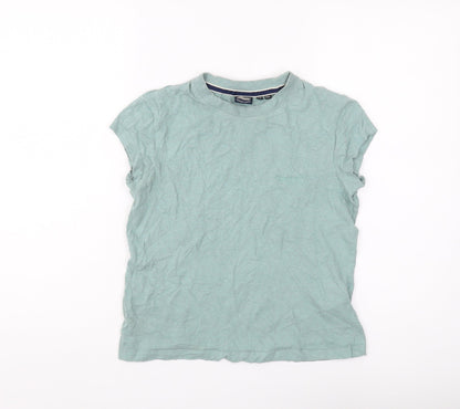 Womens UK Size 10 Superdry Green Jersey T-Shirt