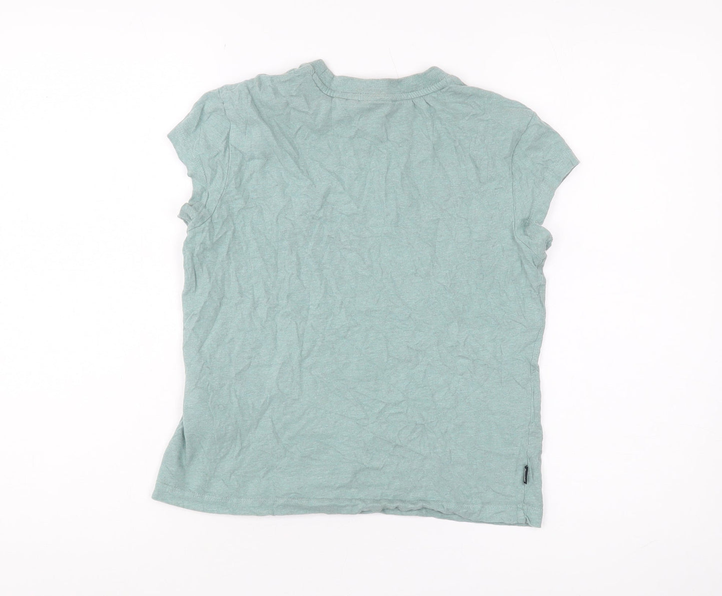 Womens UK Size 10 Superdry Green Jersey T-Shirt