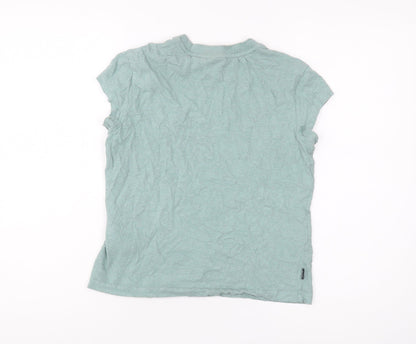 Womens UK Size 10 Superdry Green Jersey T-Shirt