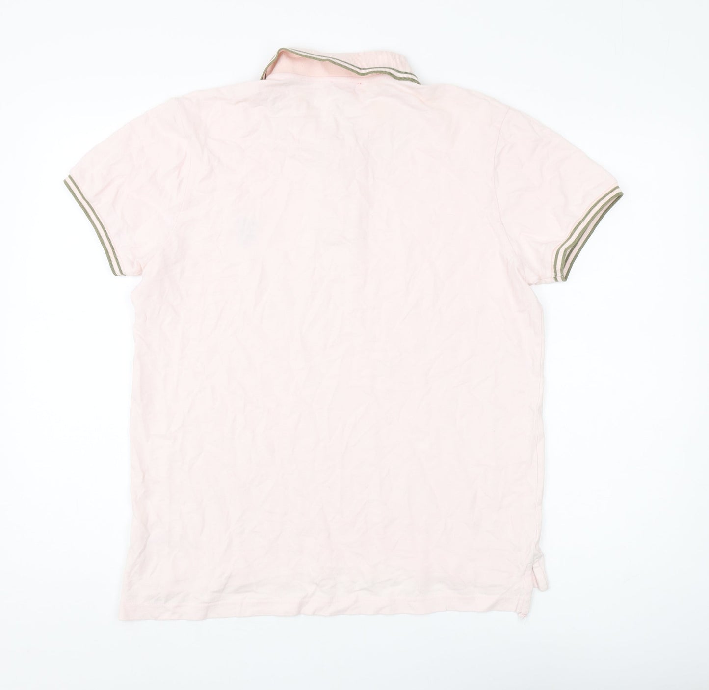 Pringle Men's Pink Polo Shirt L Cotton Casual