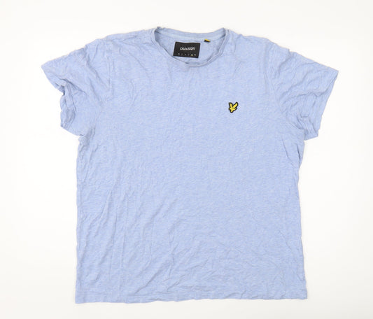 Lyle & Scott Men's Blue Crew Neck T-Shirt Size L