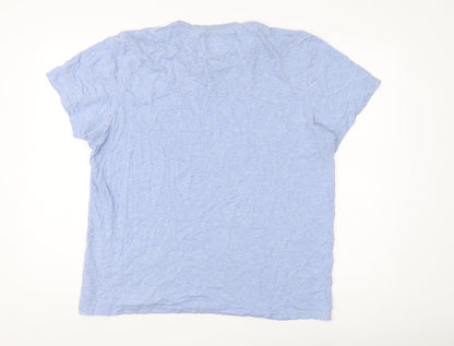 Lyle & Scott Men's Blue Crew Neck T-Shirt Size L