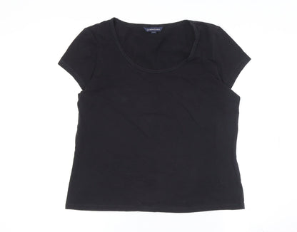 Lands' End Women's Black M Basic T-Shirt