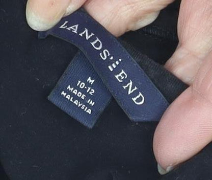 Lands' End Women's Black M Basic T-Shirt
