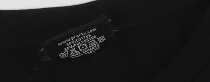 PRO RTX Men's Black T-Shirt M Regular Crew Neck