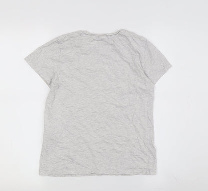 Levi's Boys Grey XS Logo T-Shirt Crew Neck Casual