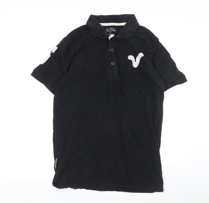 Vo Jeans Co. Men's Black Polo Shirt Medium