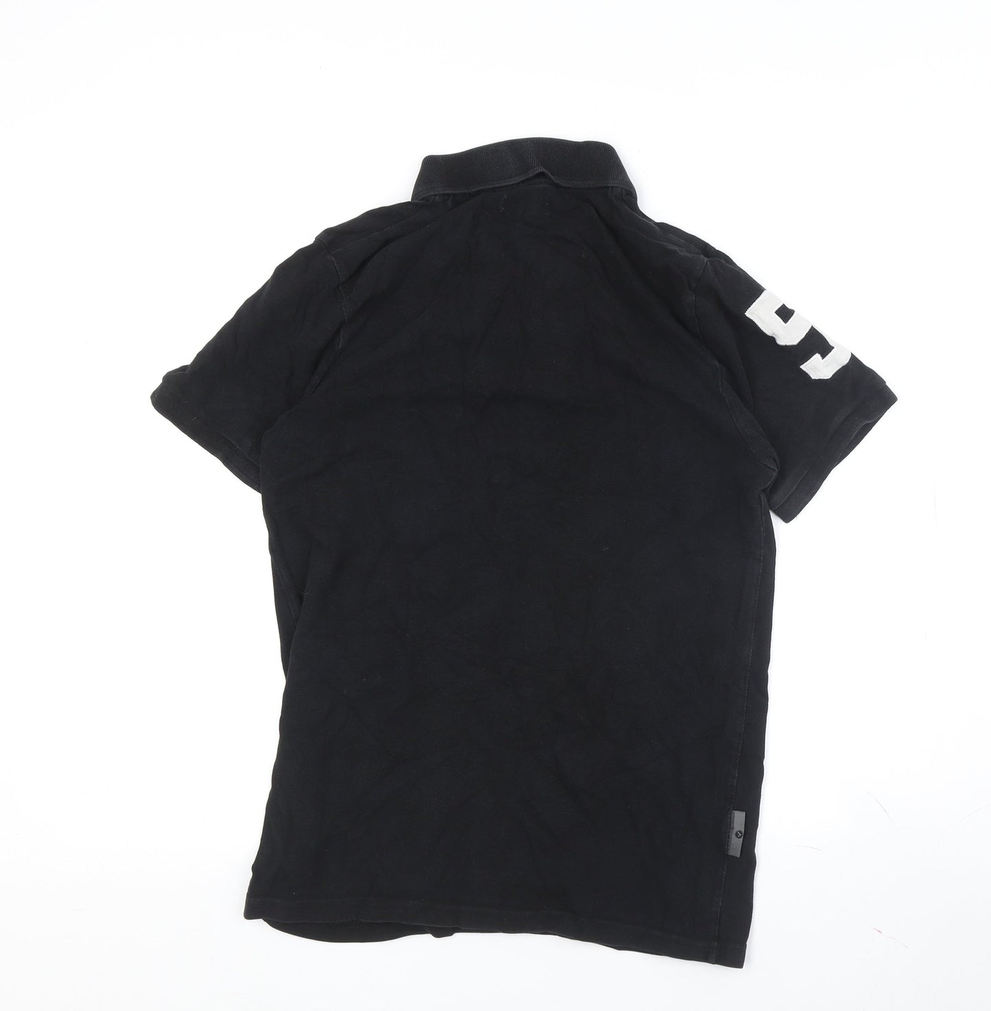 Vo Jeans Co. Men's Black Polo Shirt Medium