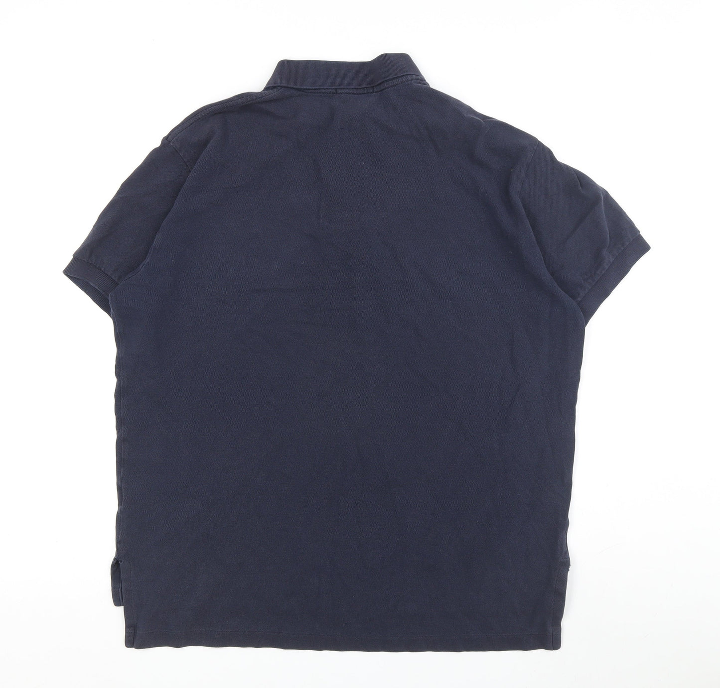 Ralph Lauren Men's Blue Polo Shirt - Size L, Classic Style