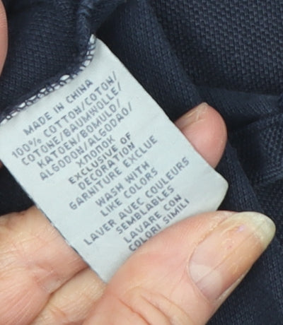 Ralph Lauren Men's Blue Polo Shirt - Size L, Classic Style