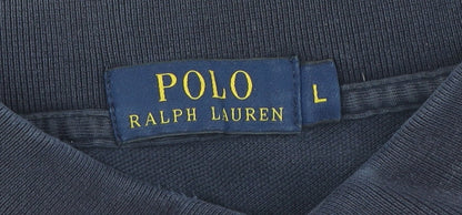 Ralph Lauren Men's Blue Polo Shirt - Size L, Classic Style