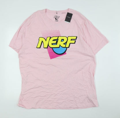 Womens UK Size 2XL NEXT Pink Basic T-Shirt