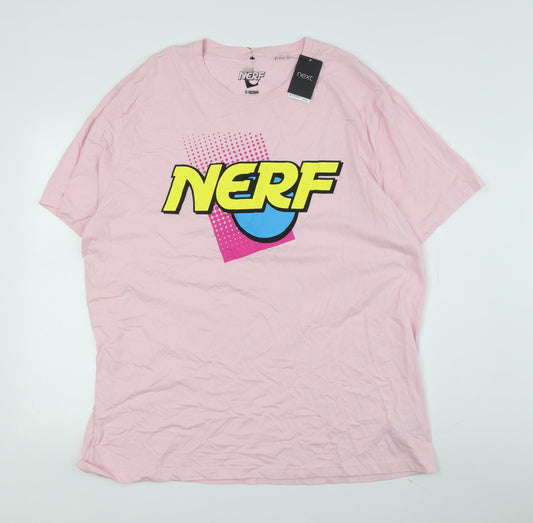 Womens UK Size 2XL NEXT Pink Basic T-Shirt