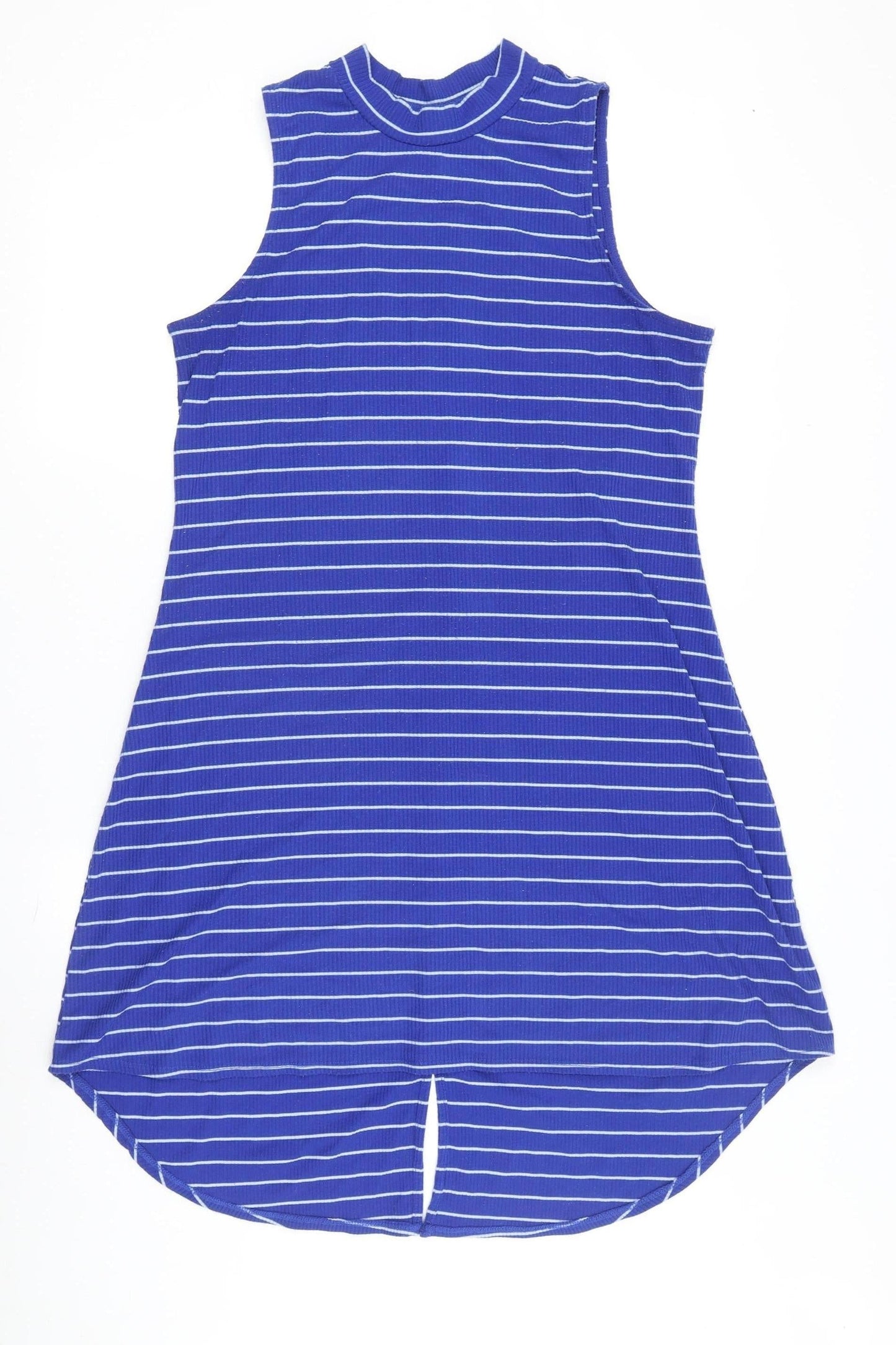 My Michele Women's Blue Striped Shirt Dress XL