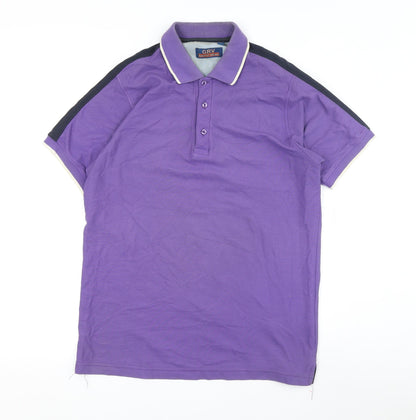 GRV Nautic Wear Men's Purple Polo Shirt M