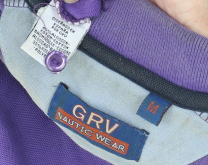 GRV Nautic Wear Men's Purple Polo Shirt M