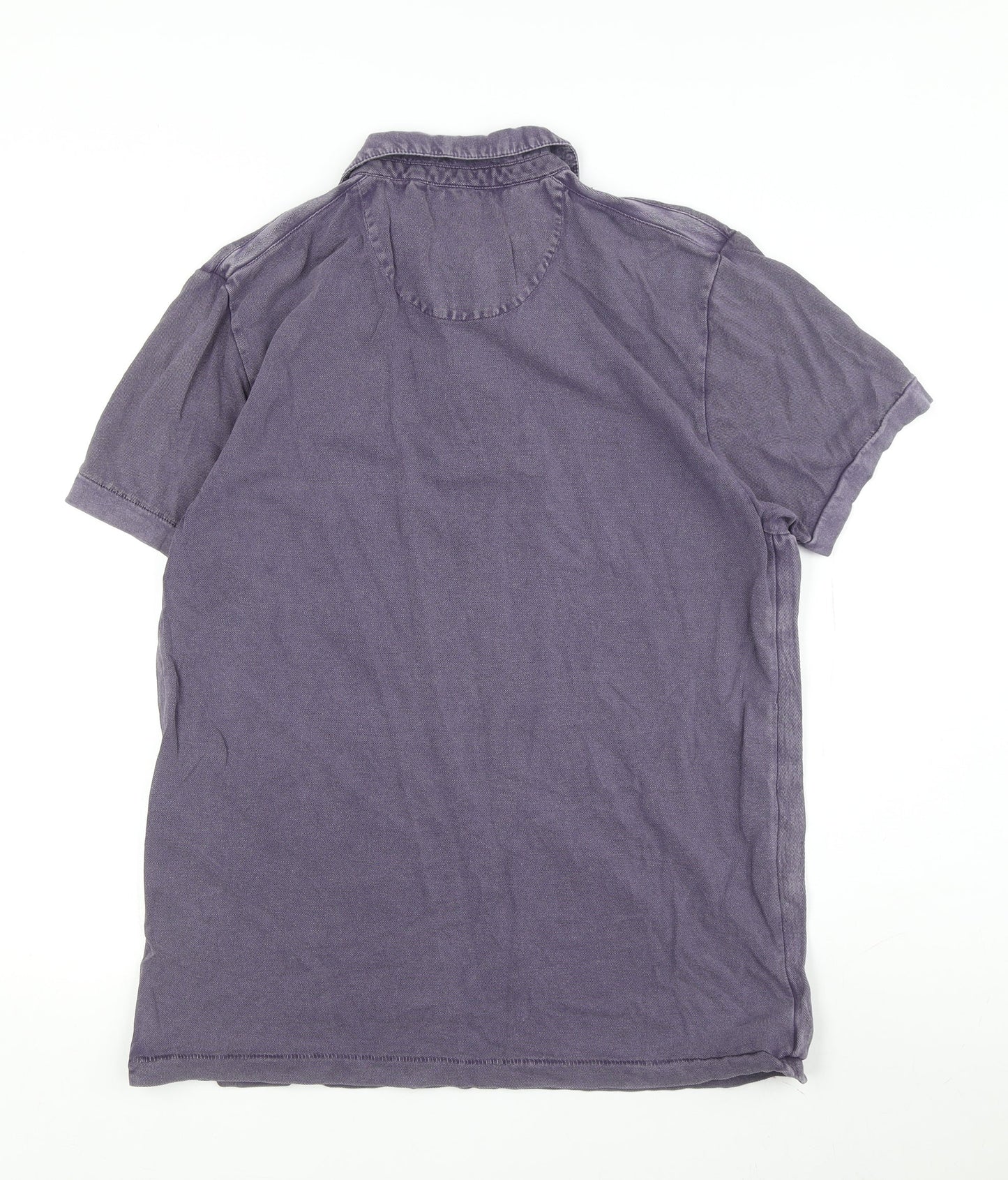 John Rocha Men's Purple Cotton Polo Shirt M