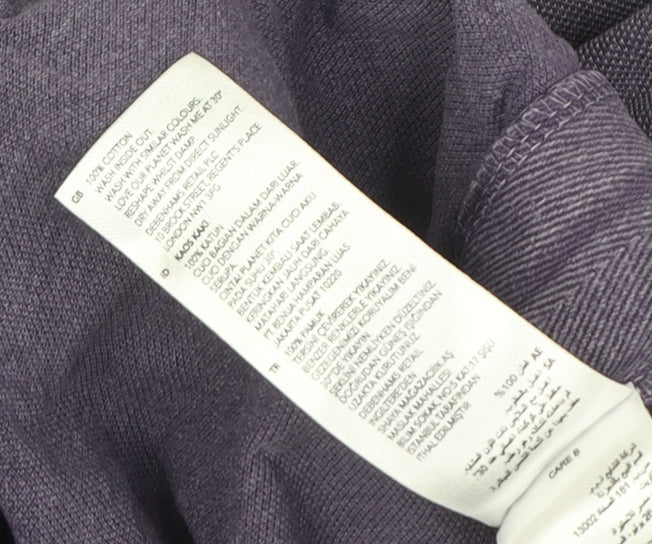 John Rocha Men's Purple Cotton Polo Shirt M