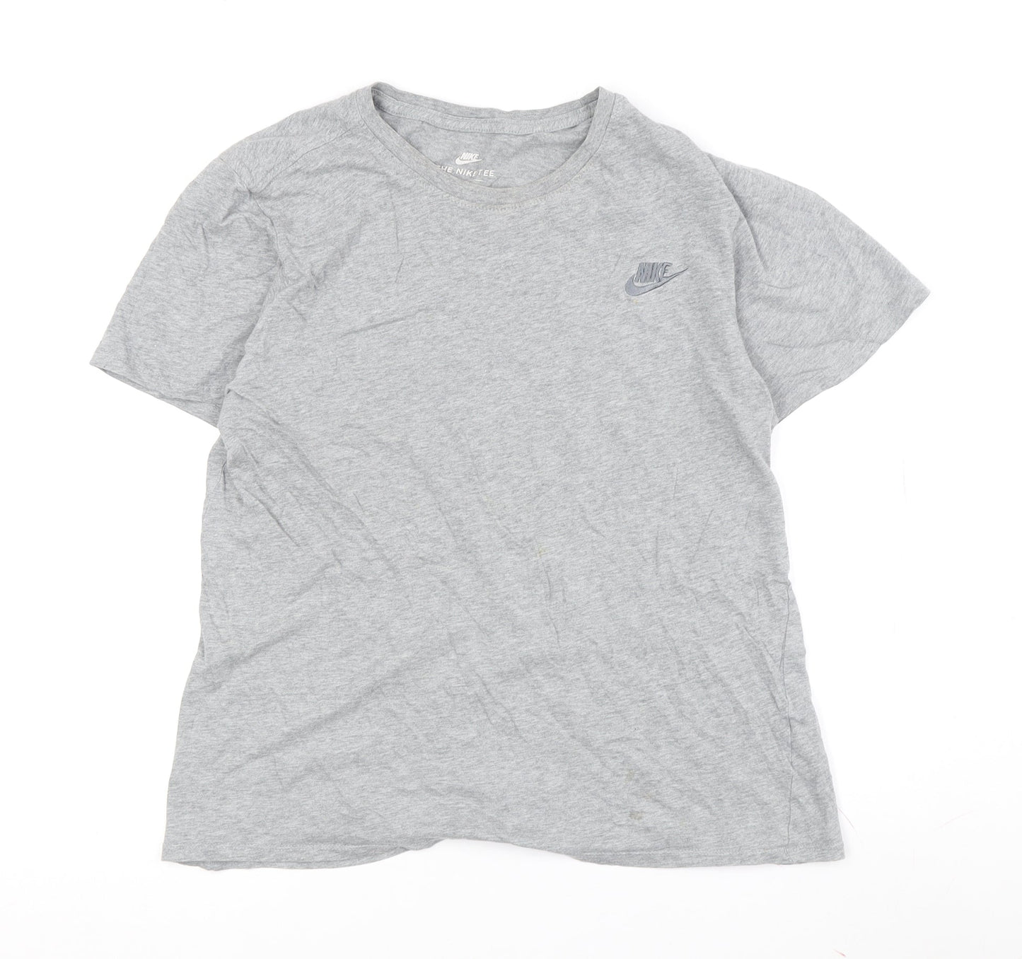 Nike Men's Grey Athletic T-Shirt M Short Sleeve