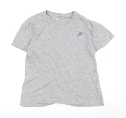 Nike Men's Grey Athletic T-Shirt M Short Sleeve