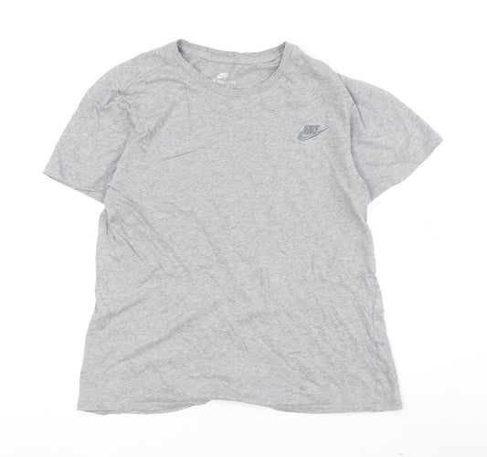 Nike Men's Grey Athletic T-Shirt M Short Sleeve