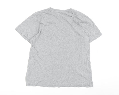 Nike Men's Grey Athletic T-Shirt M Short Sleeve