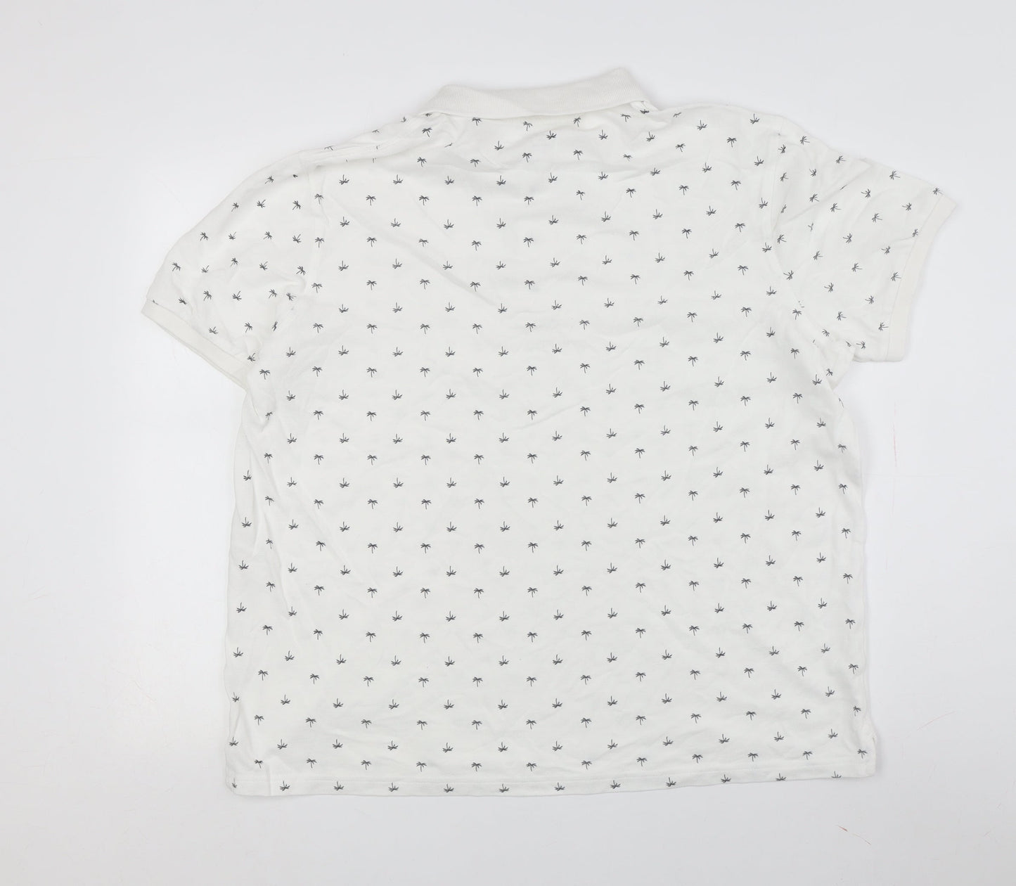 Marks and Spencer Men's White Polo 2XL Regular Fit