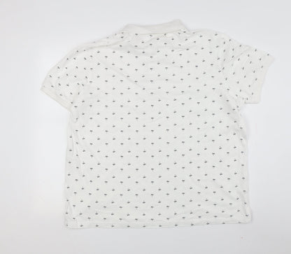 Marks and Spencer Men's White Polo 2XL Regular Fit