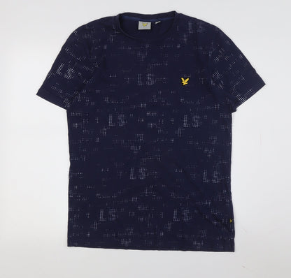 Lyle & Scott Men's Blue Graphic Print T-Shirt M
