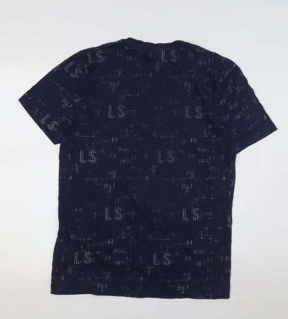 Lyle & Scott Men's Blue Graphic Print T-Shirt M