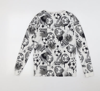 Marks and Spencer Boys Multicoloured Graphic Long Sleeve T-Shirt
