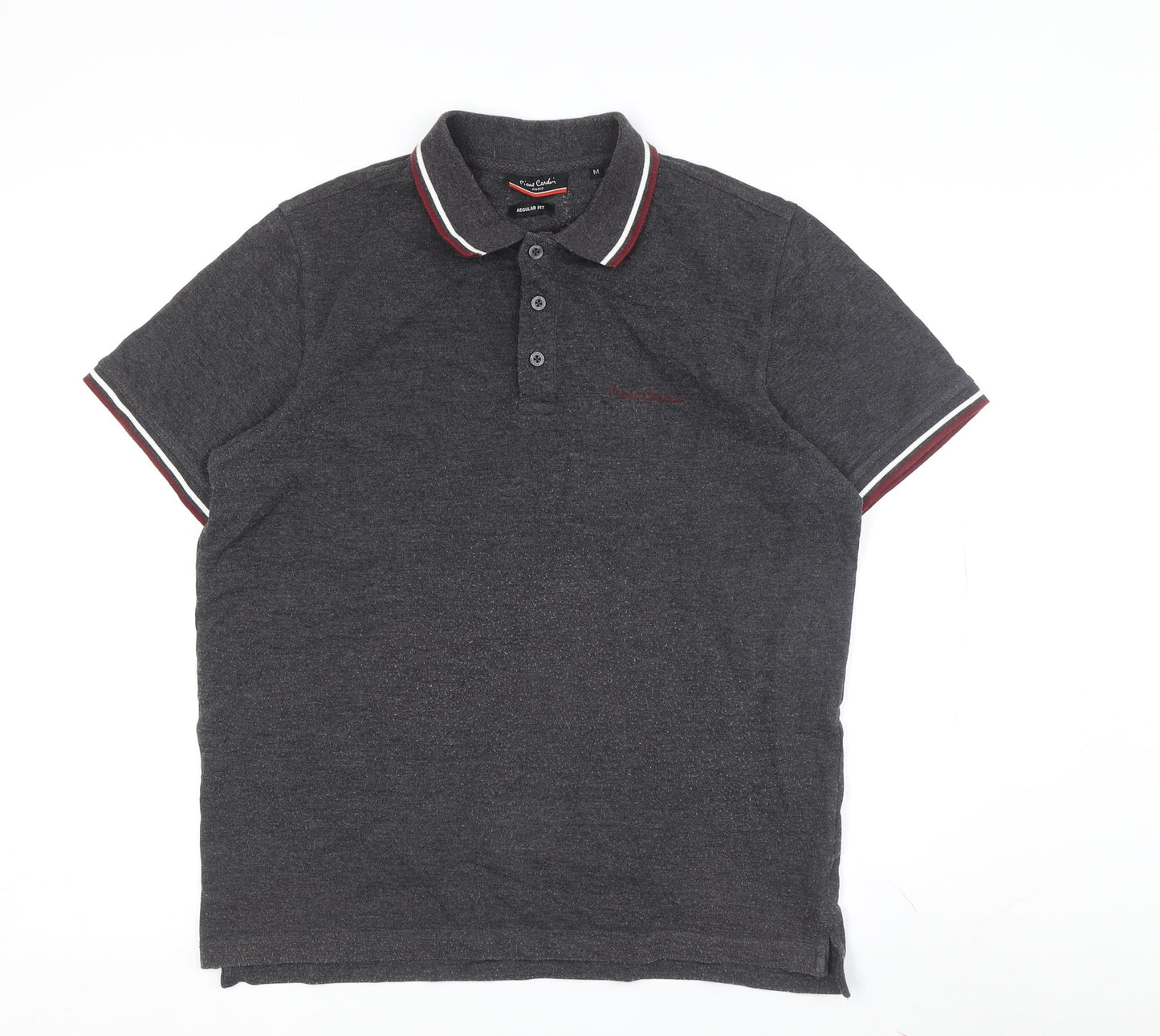 Pierre Cardin Men's Grey Polo M Regular Fit
