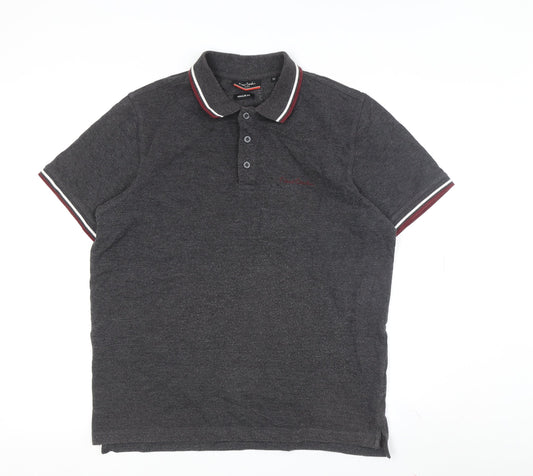Pierre Cardin Men's Grey Polo M Regular Fit