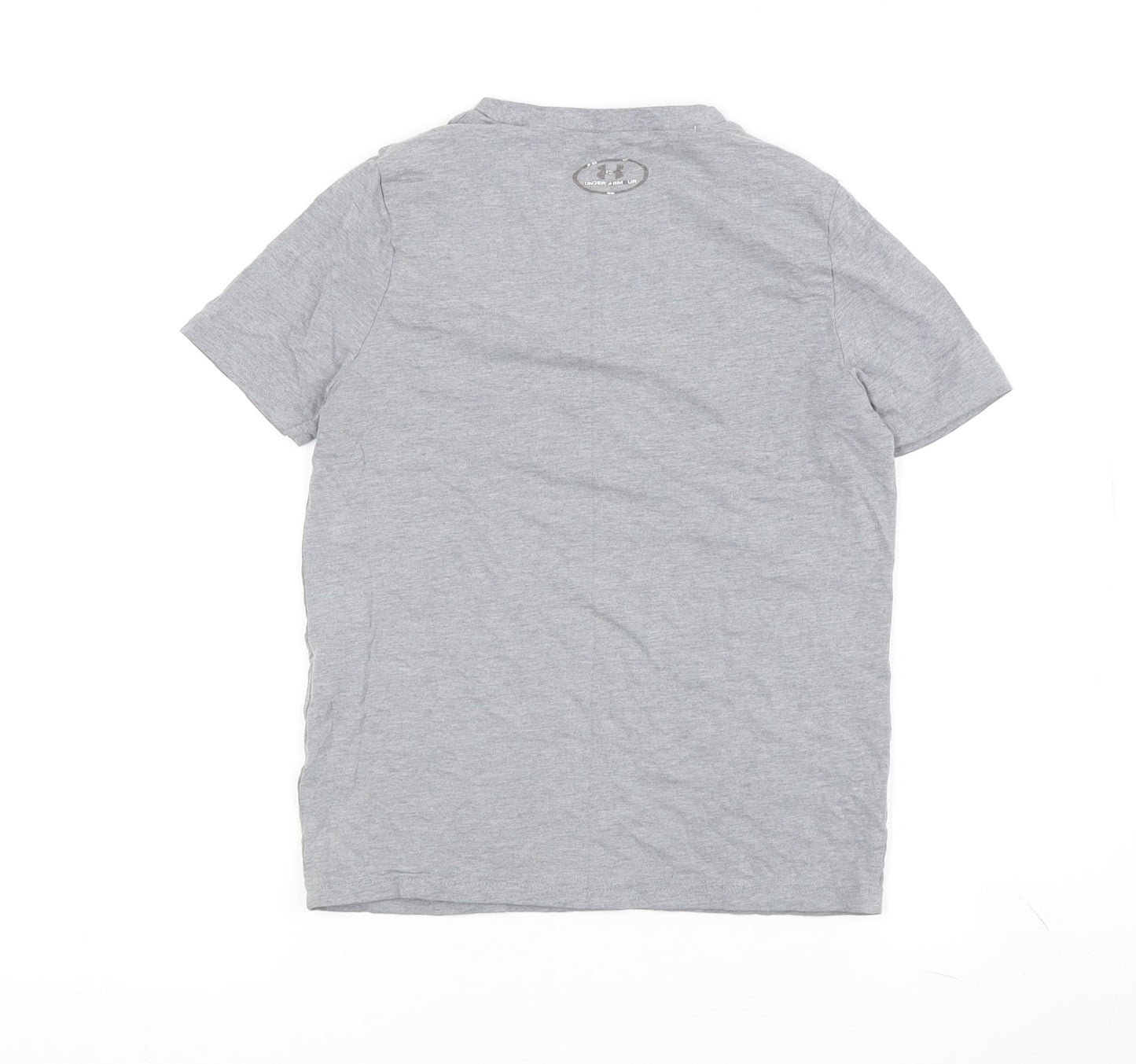 Under Armour Boys Grey T-Shirt 7 Years Casual Gym Logo